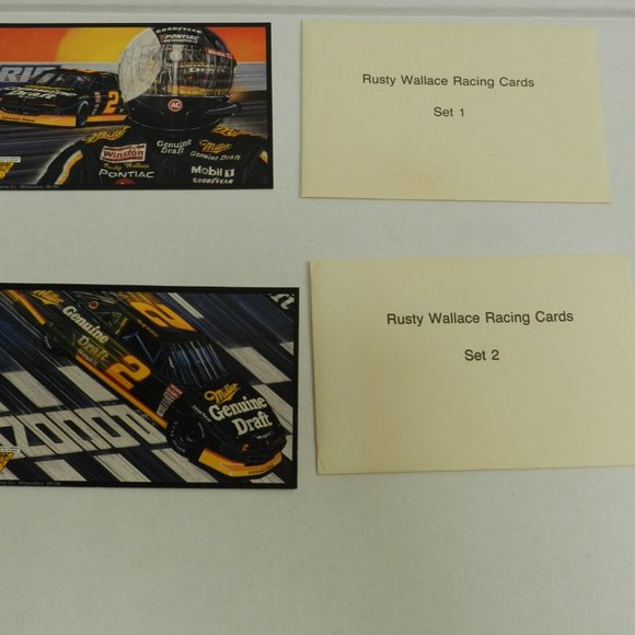 Vintage NASCAR Rusty Wallace Racing 3 Card Set #1 & #2 Miller Brewing Co 1994 - Picture 5 of 5